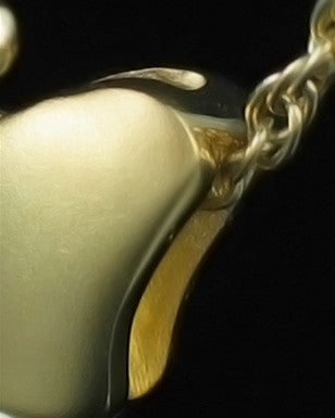 Cremation Necklace Gold Plated Butterflies Keepsake