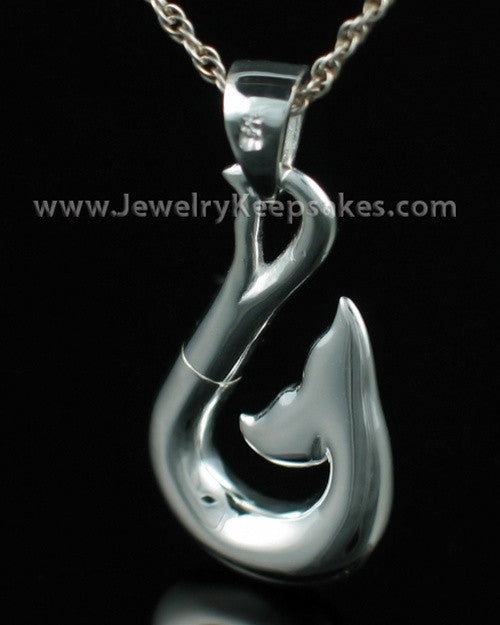 Cremation Charm Sterling Silver Whale Keepsake