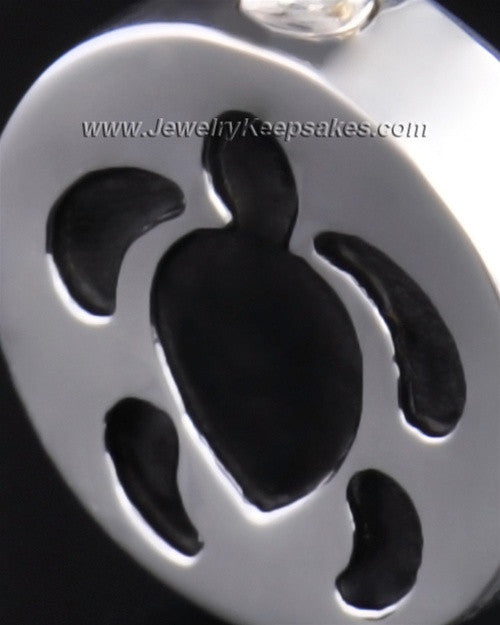 Cremation Pendant Sterling Silver Aquatic Keepsake