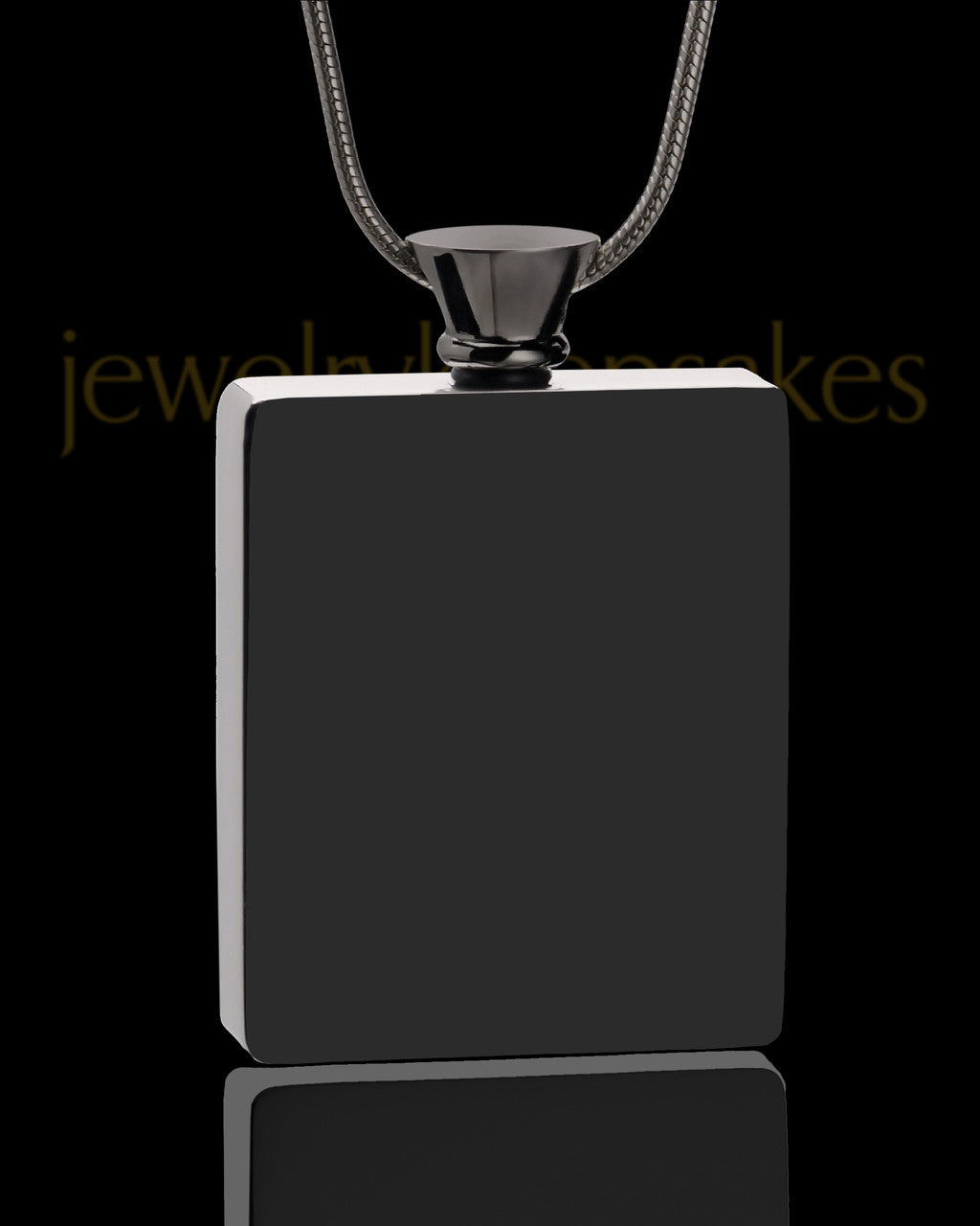 Black Whispering Thoughts Jewelry Pendant