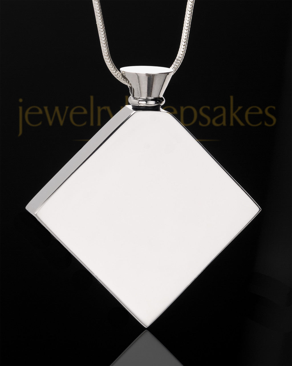Stainless Steel Beloved Diamond Cremation Keepsake