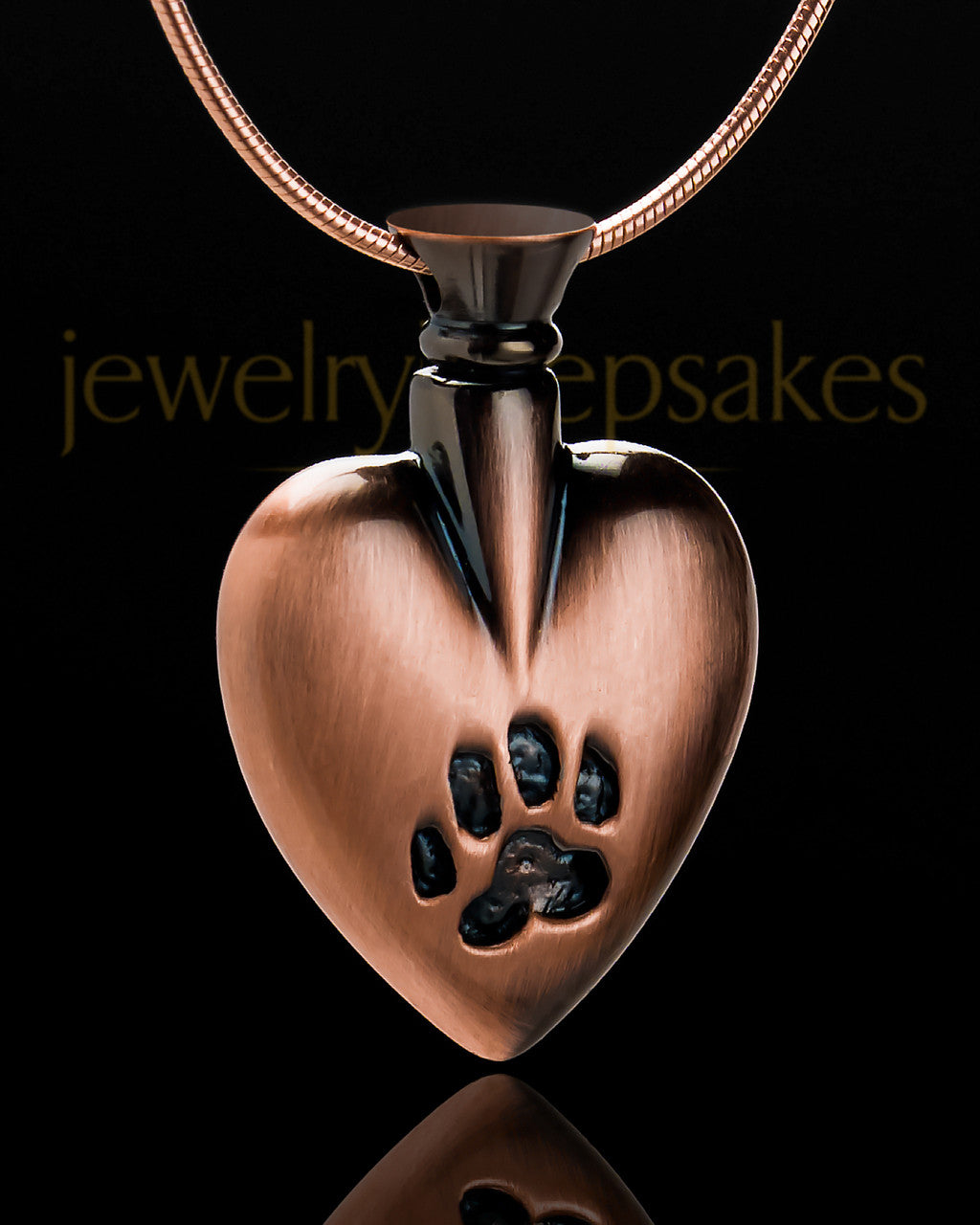 Pet Memorial Jewelry Copper Buddy Heart - Eternity Collection