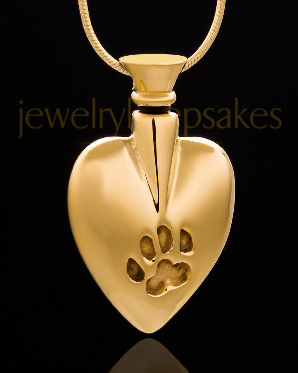 Pet Memorial Jewelry Gold Plated Buddy Heart