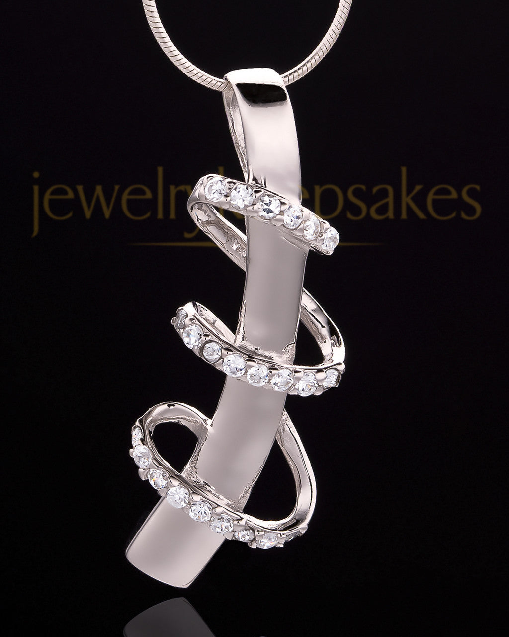 Sterling Silver Inspirational Memories Cremation Urn Pendant