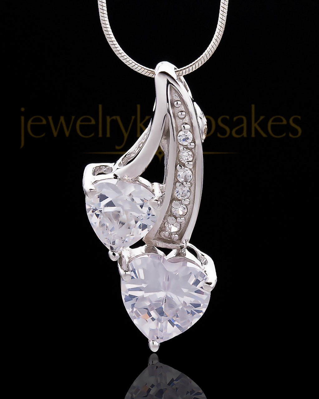 Sterling Silver Treasures of the Heart Cremation Urn Pendant