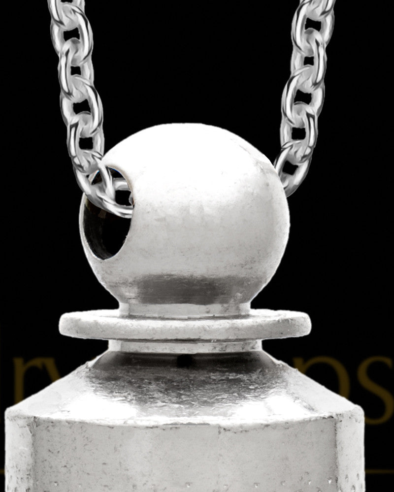 Men's Silver Plated Wonder Memorial Pendant