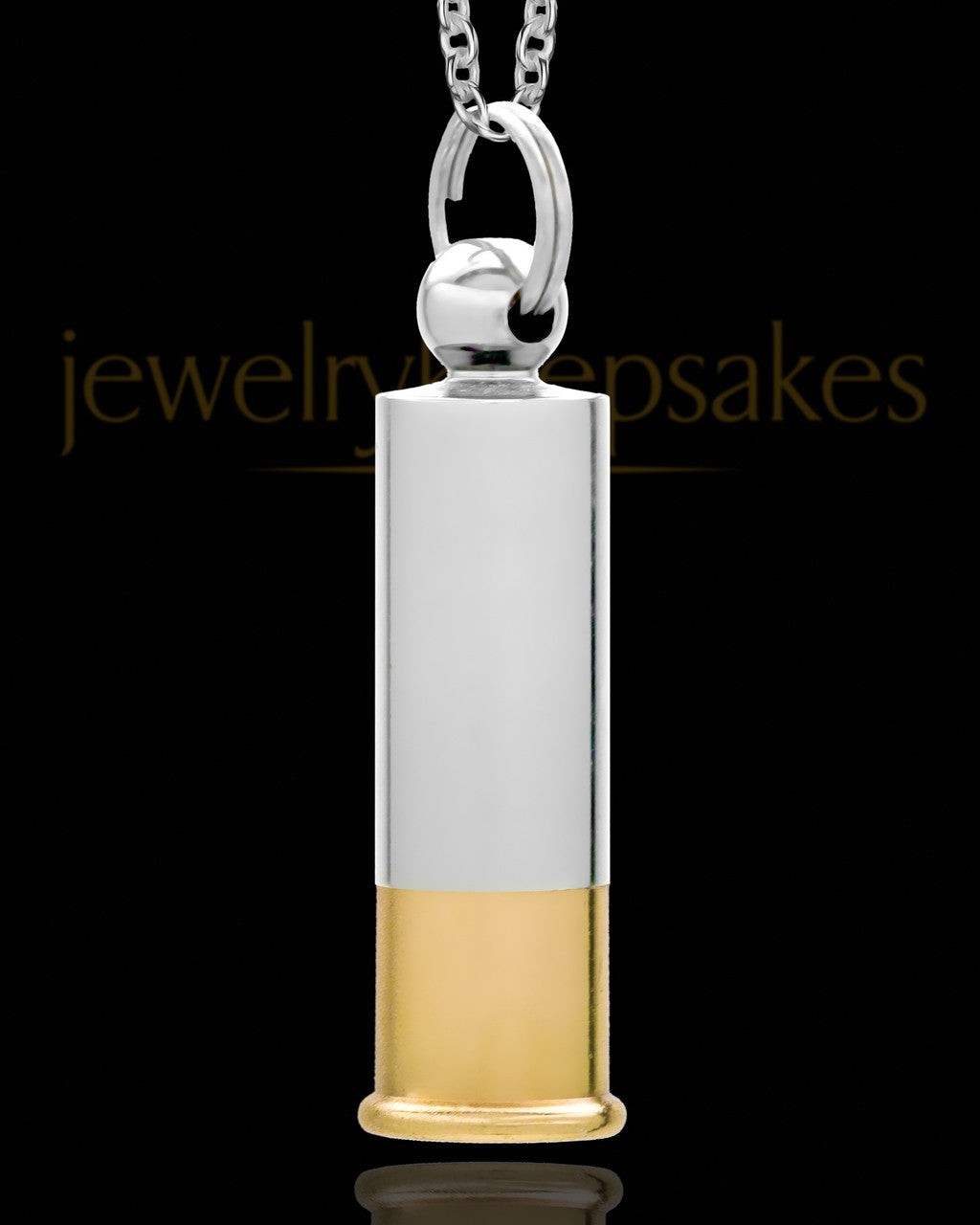Men's Shotgun Shell Stainless Steel Urn Pendant
