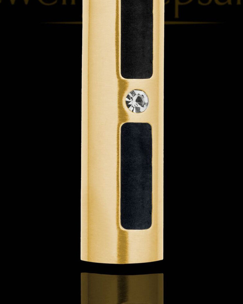 Men's Gold Plated Cylinder Urn Pendant Necklace For Ashes
