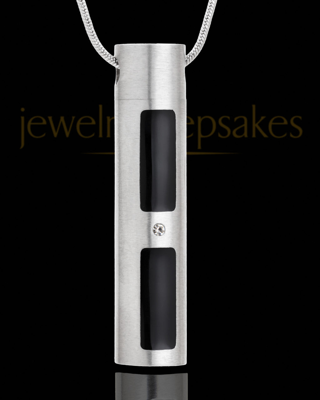 Stainless Steel Necklace Urn Soulful Cylinder - Eternity Collection
