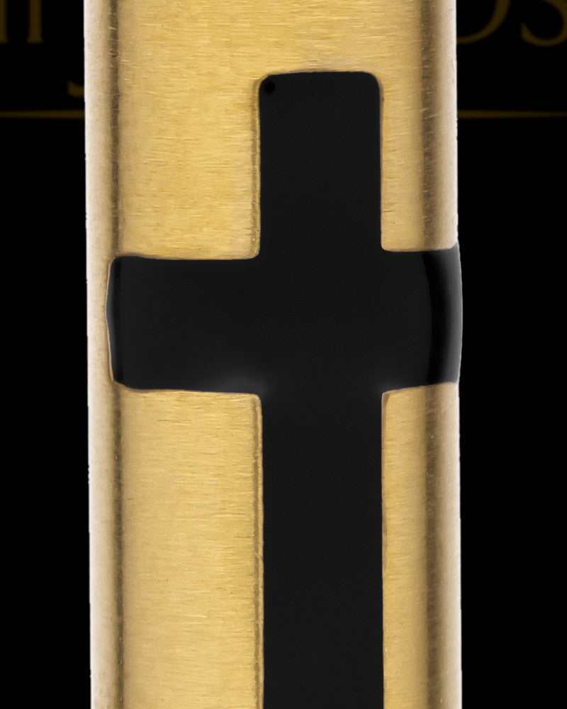 Men's Spirited Gold Plated Cylinder Urn Pendant