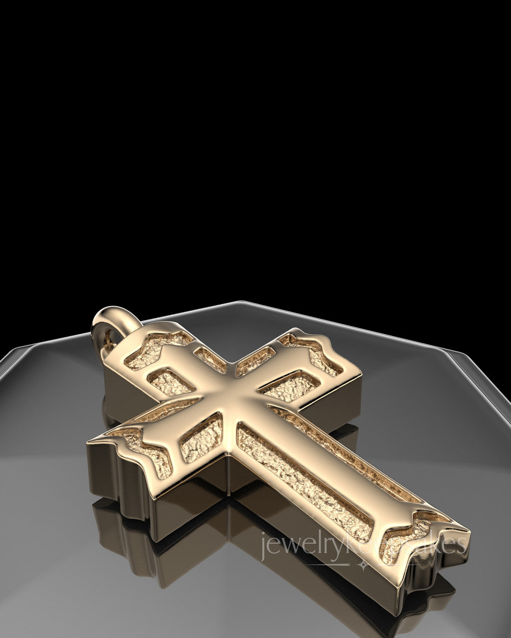 Solid 14k Gold Permanently Sealed Waterproof Jewelry Elysian Cross