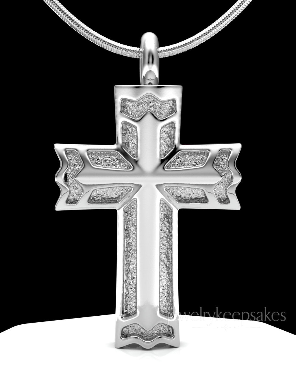 Sterling Silver Permanently Sealed Waterproof Jewelry Elysian Cross