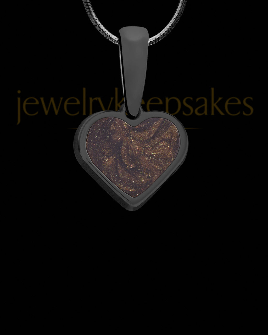 Anchored Heart Black Ash Jewelry