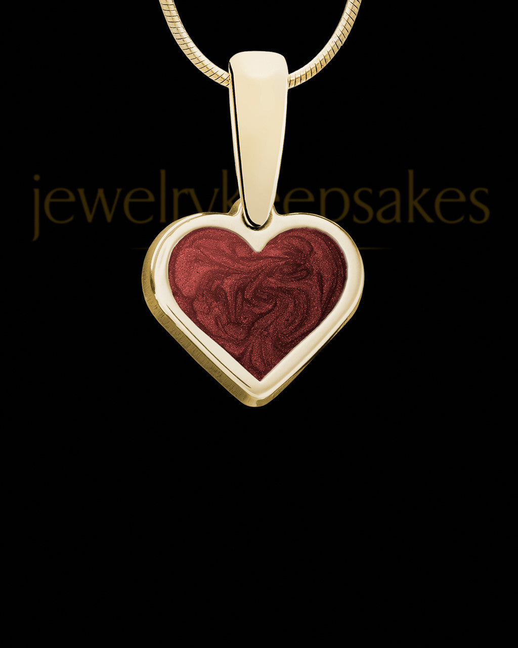 Solid 14K Gold Sweet Heart Ash Jewelry