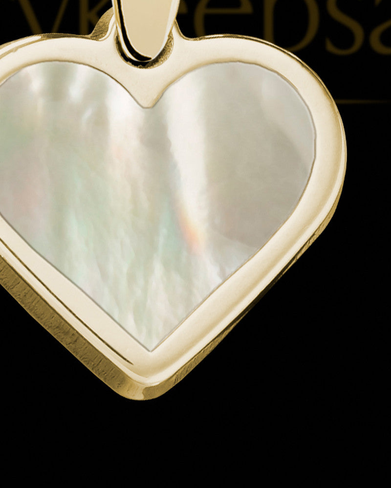 Dramatic Heart Gold Ash Jewelry