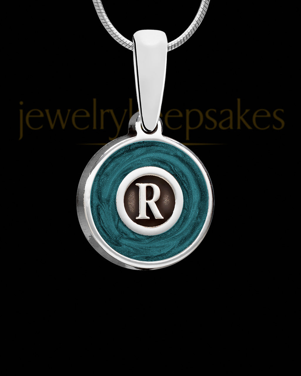 Solid 14K White Gold Sincere Initial Ash Jewelry