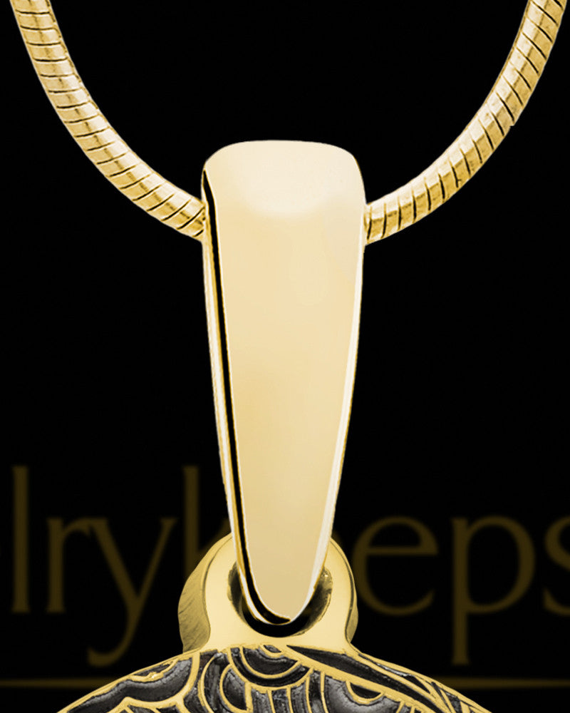 Solid 14K Gold Round Arcadia Ash Jewelry