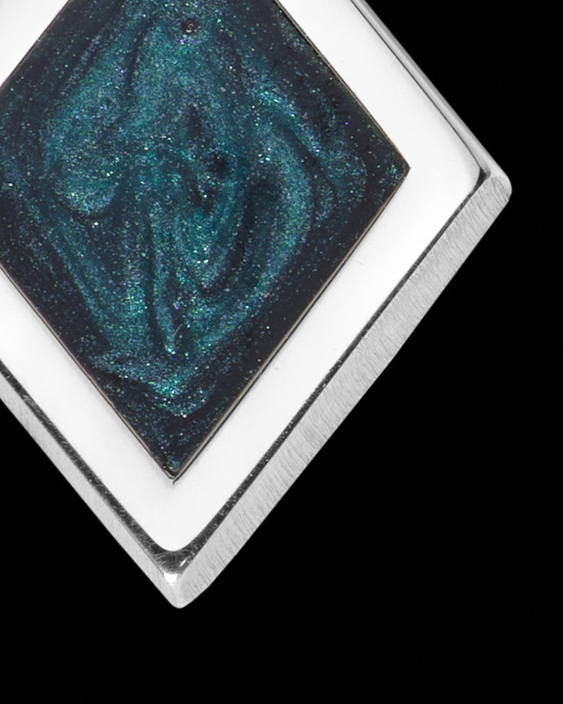 Solid 14K White Gold Astoria Silver Ash Jewelry