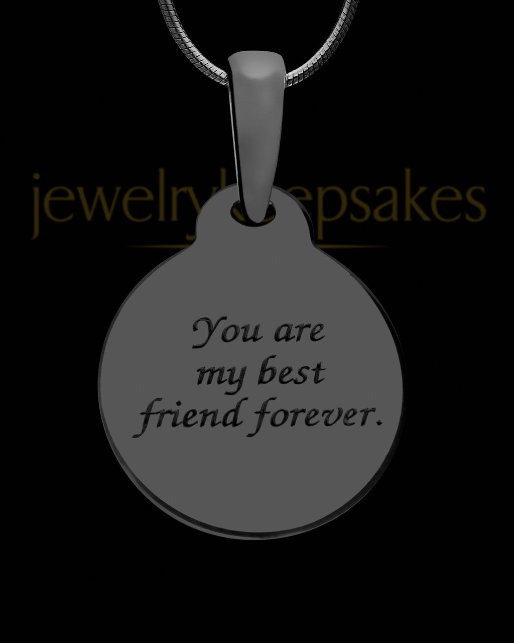Moon and Back Black Finish Ash Jewelry