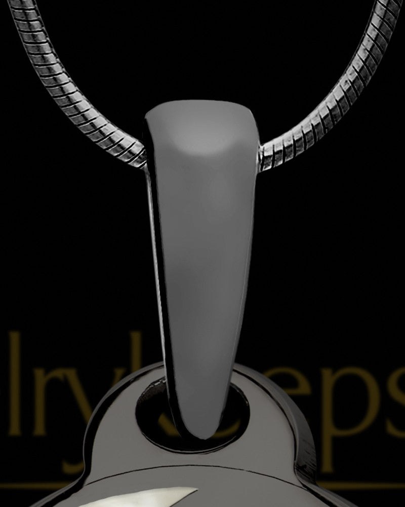 Moon and Back Black Finish Ash Jewelry