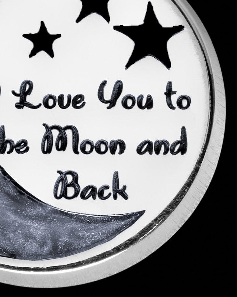 Moon and Back Silver Ash Jewelry