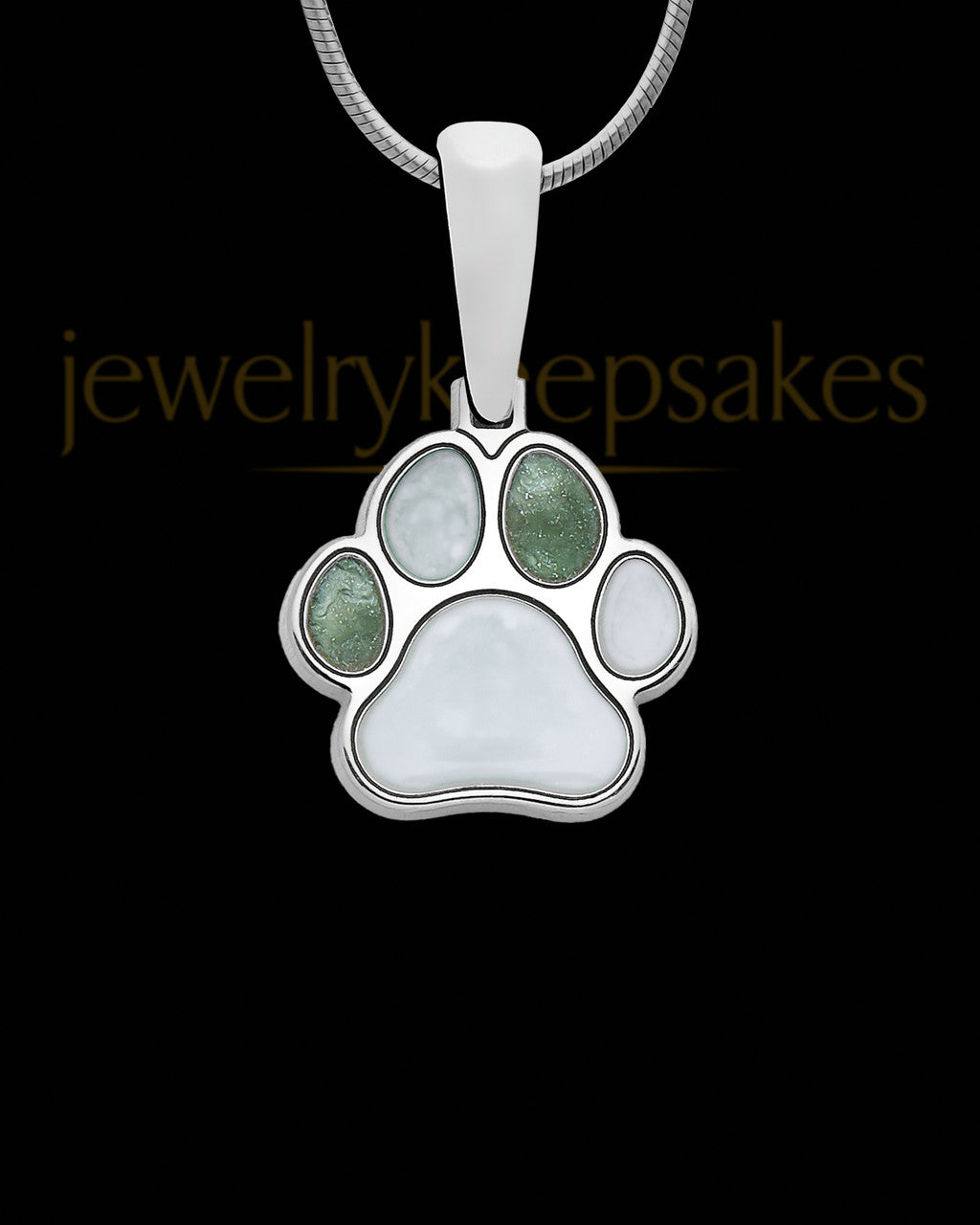 Imprinted Memories Paw Silver Ash Jewelry