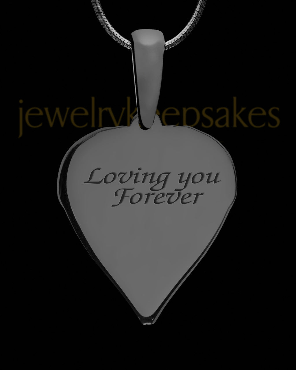 Heart In Flight Black Finish Ash Jewelry