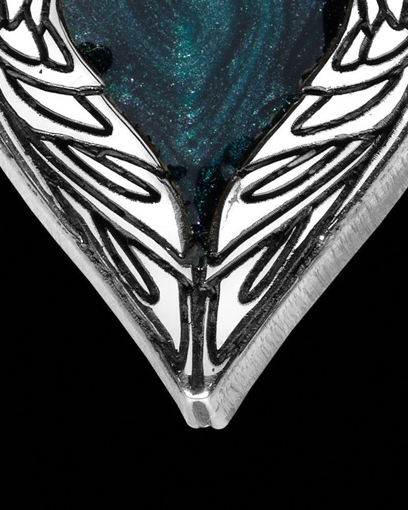 Solid 14K White Gold Heart In Flight Ash Jewelry