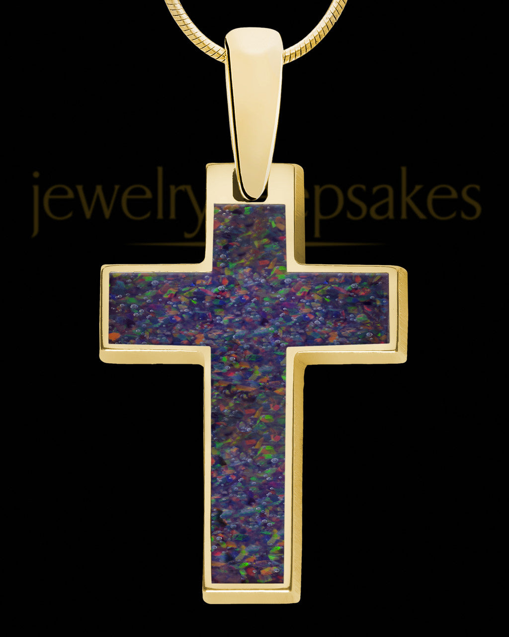 Solid 14K Gold Solaris Cross Ash Jewelry