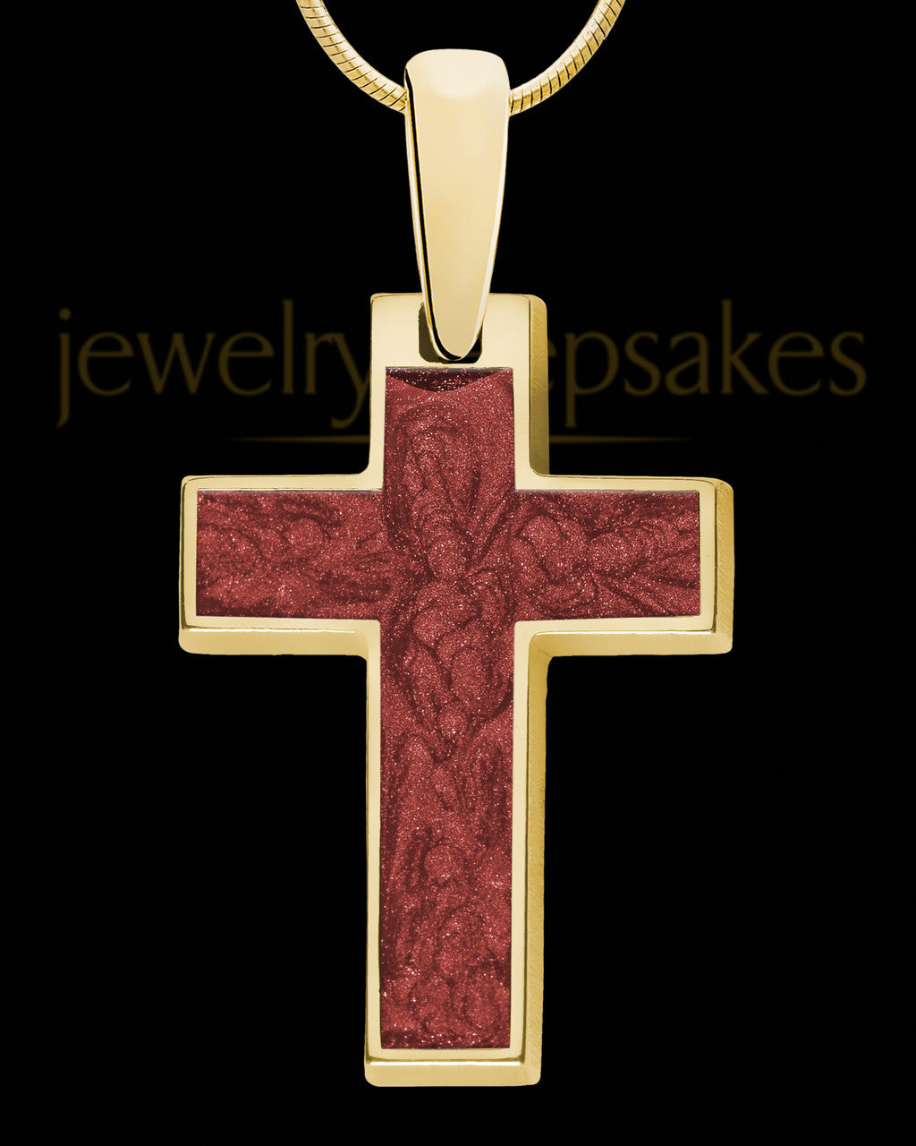 Solid 14K Gold Shangrila Cross Ash Jewelry