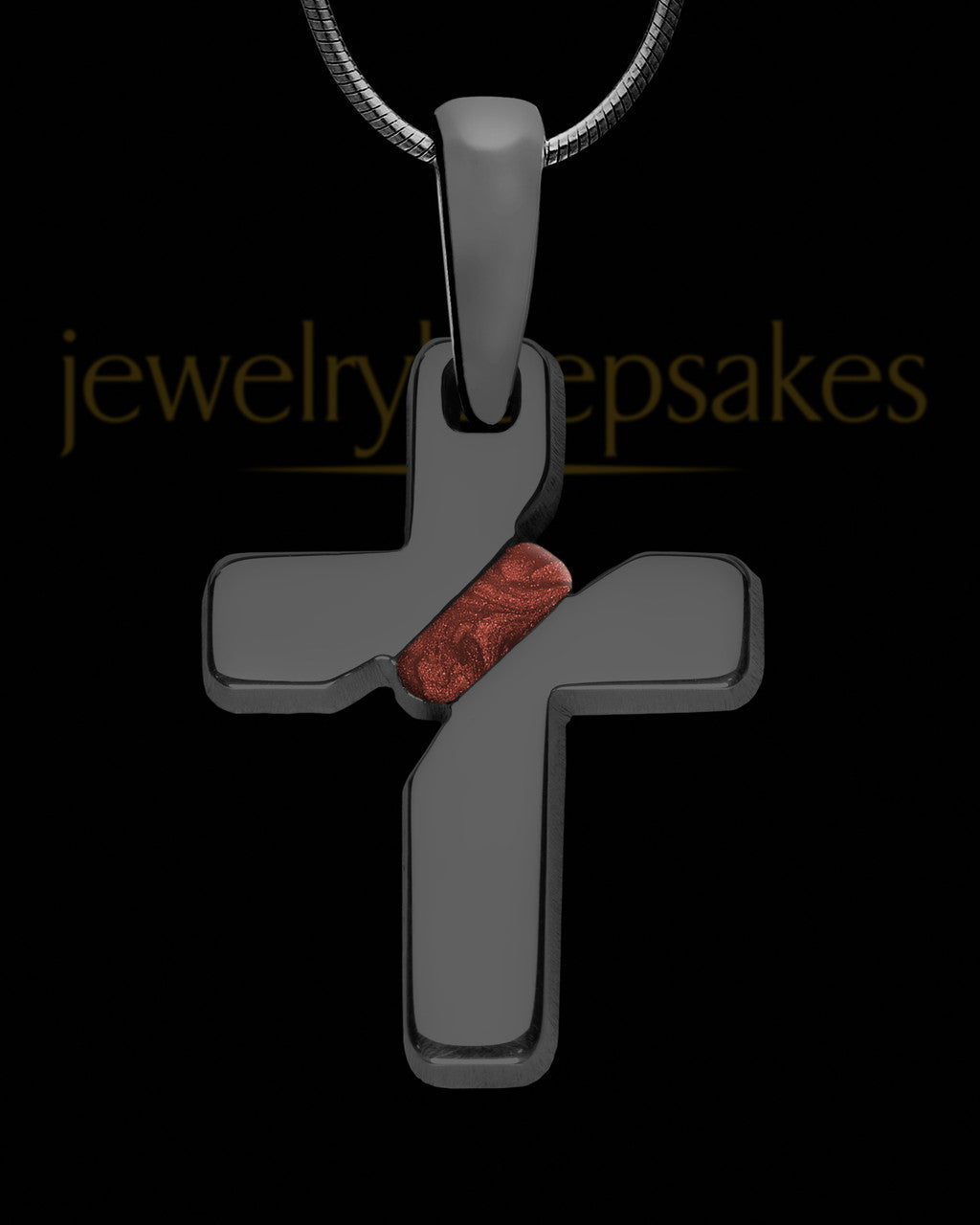 Francesca Cross Black Finish Ash Jewelry