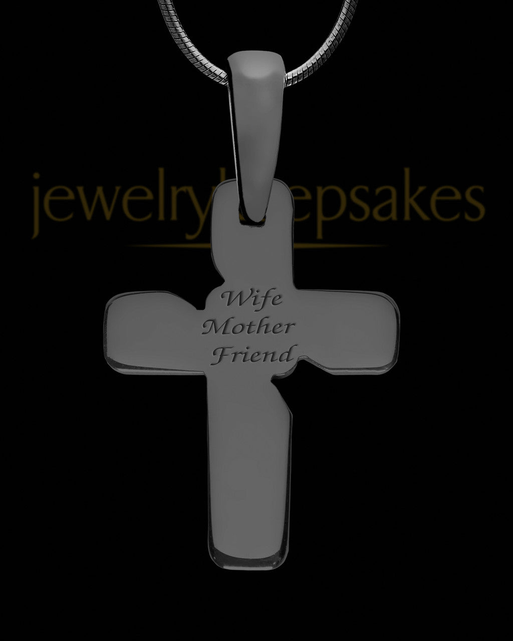 Francesca Cross Black Finish Ash Jewelry