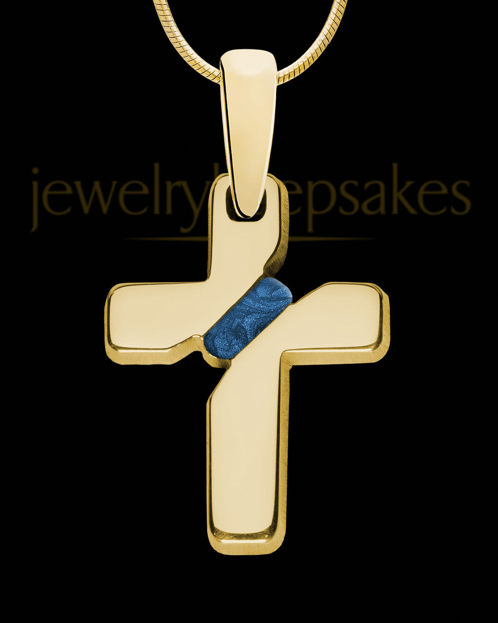 Solid 14K Gold Kismet Cross Ash Jewelry