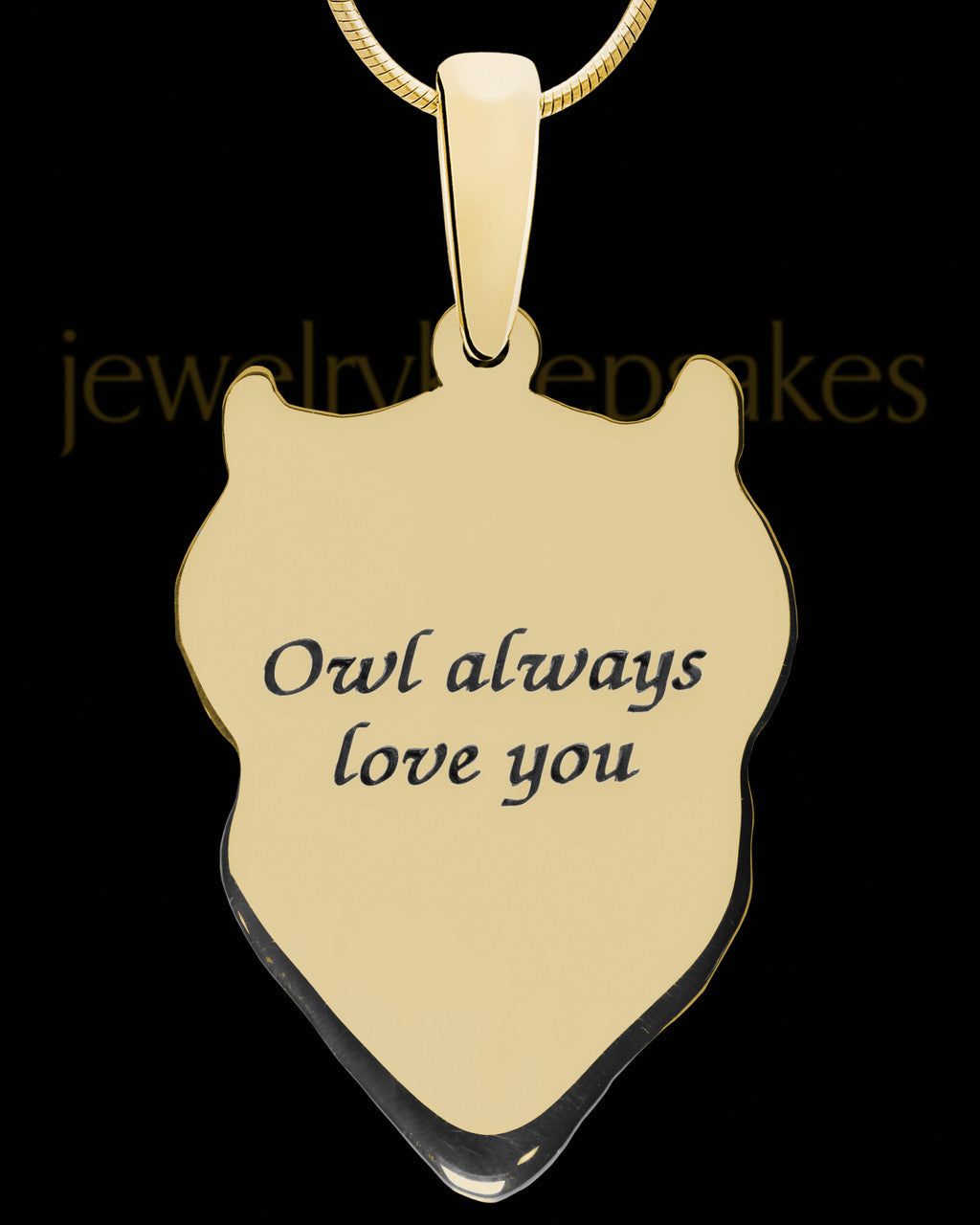 Birthstone Owl Gold Plated with Sangria Ash Jewelry