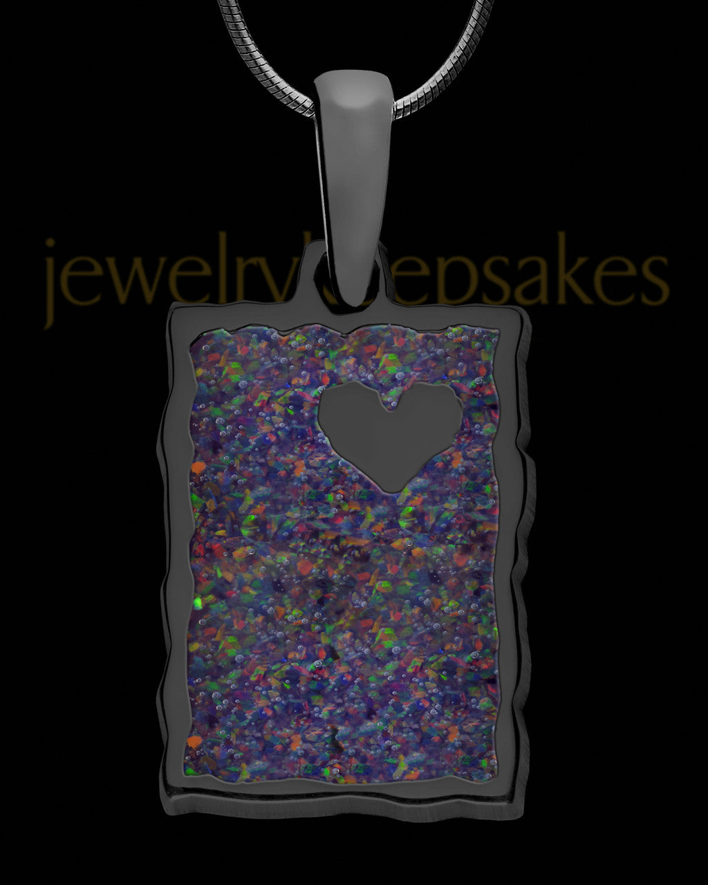 Magpie Rectangle Black Finish Ash Jewelry