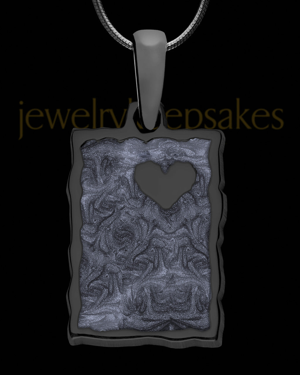 Pinnacle Rectangle Black Finish Ash Jewelry