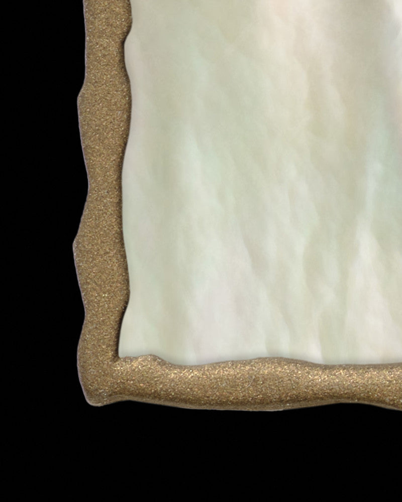 Calico Rectangle Bronze Finish Ash Jewelry