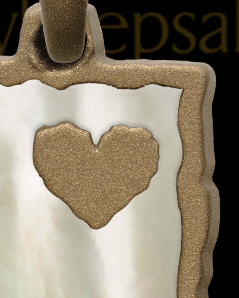 Calico Rectangle Bronze Finish Ash Jewelry
