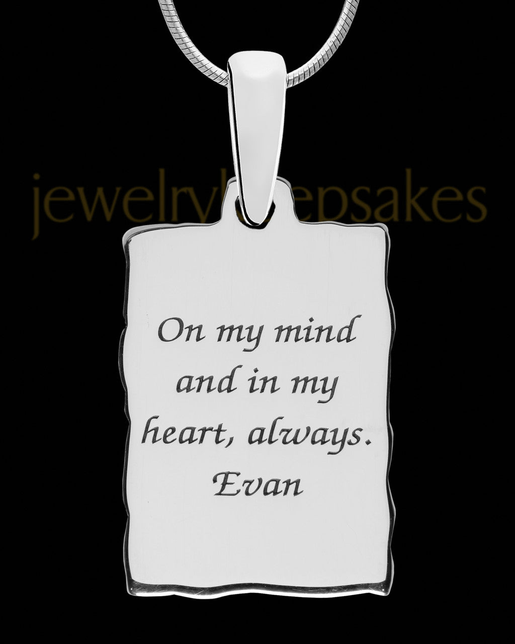 Emmett Rectangle Silver Ash Jewelry