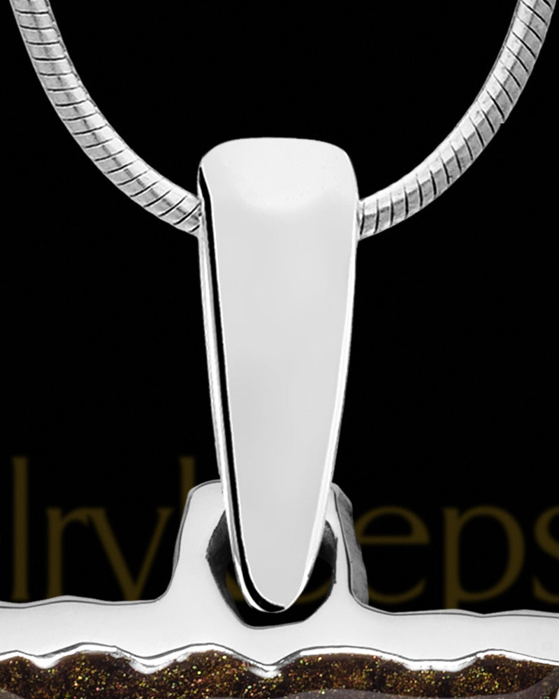 Newbury Rectangle Silver Ash Jewelry
