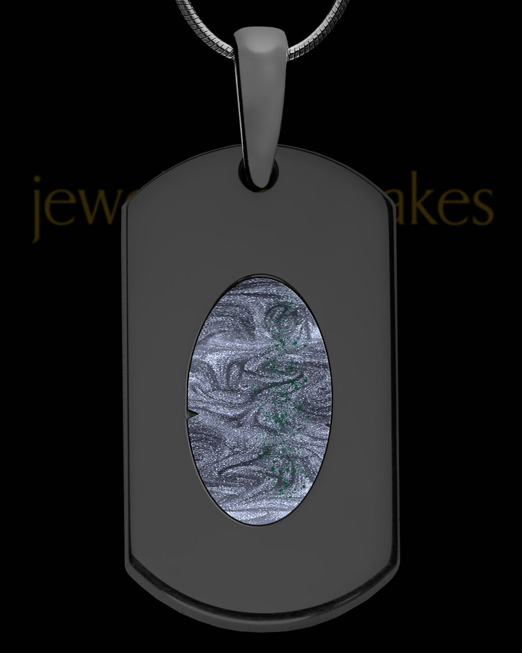 Seneca Tag Black Finish Ash Jewelry