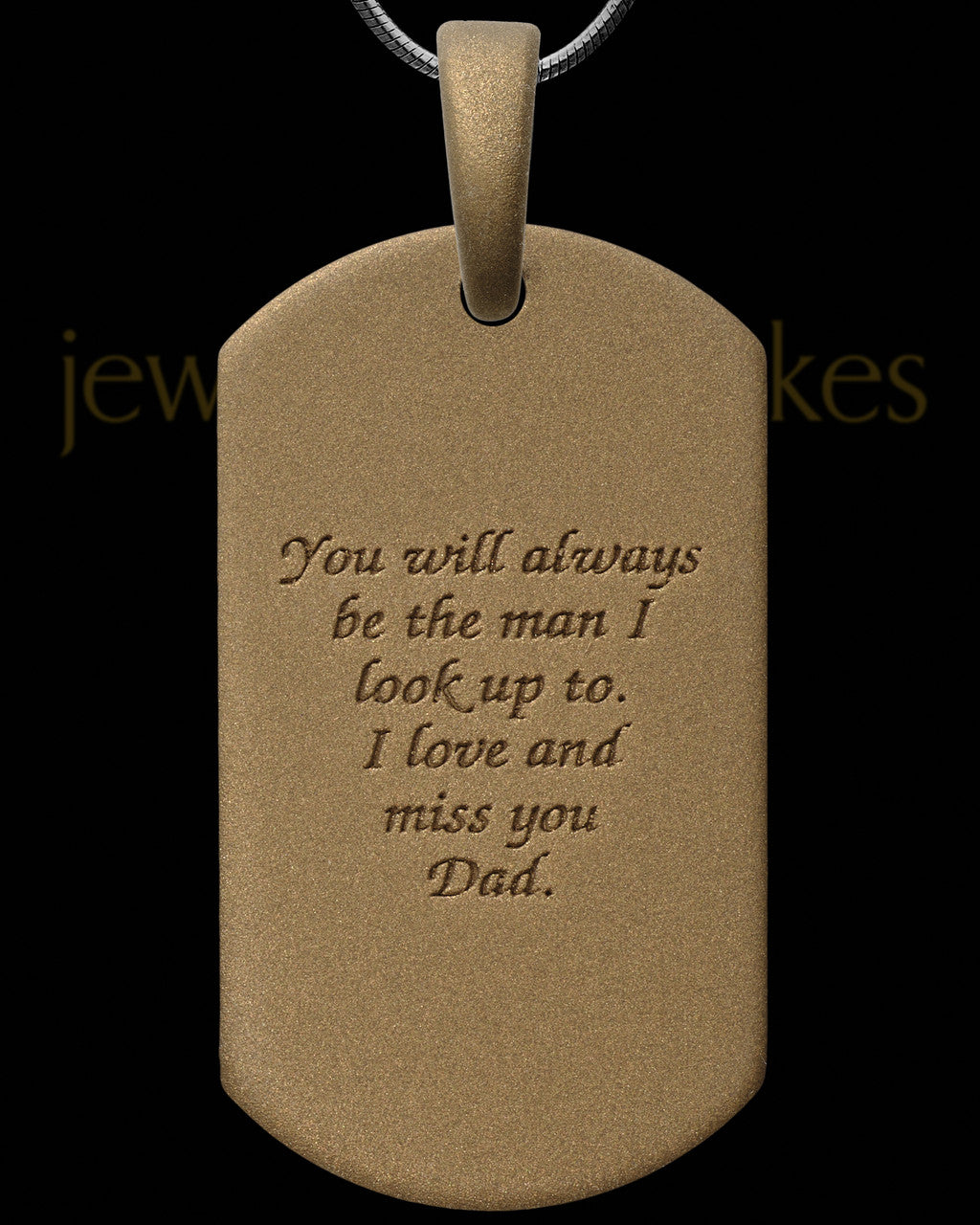 Rocky Point Tag Bronze Finish Ash Jewelry