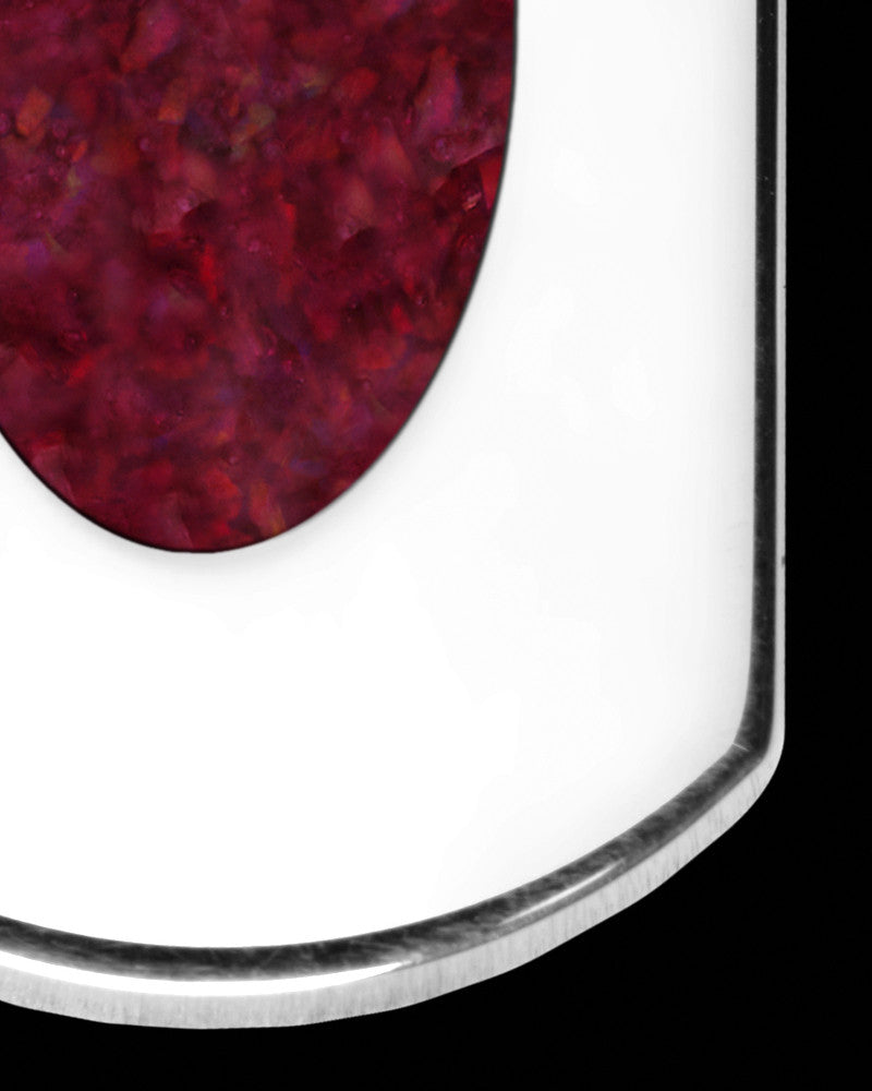 Solid 14K White Gold Begonia Tag Ash Jewelry