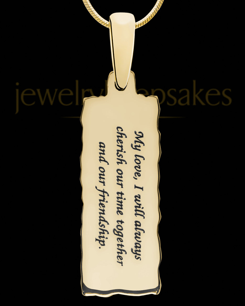 Solid 14K Gold Creston Extended Bar Ash Jewelry