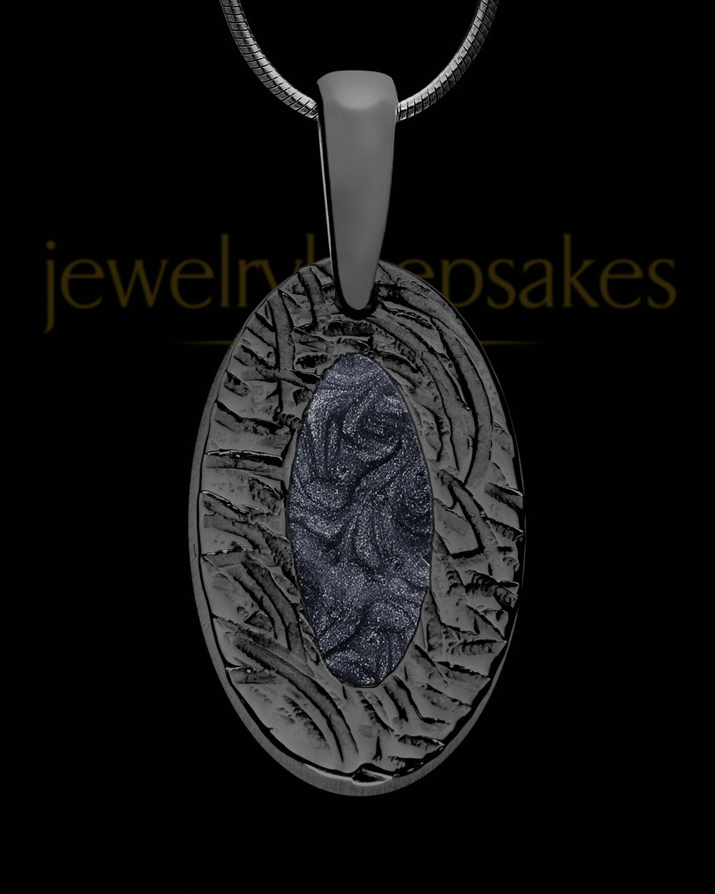 Helena Oval Black Finish Ash Jewelry