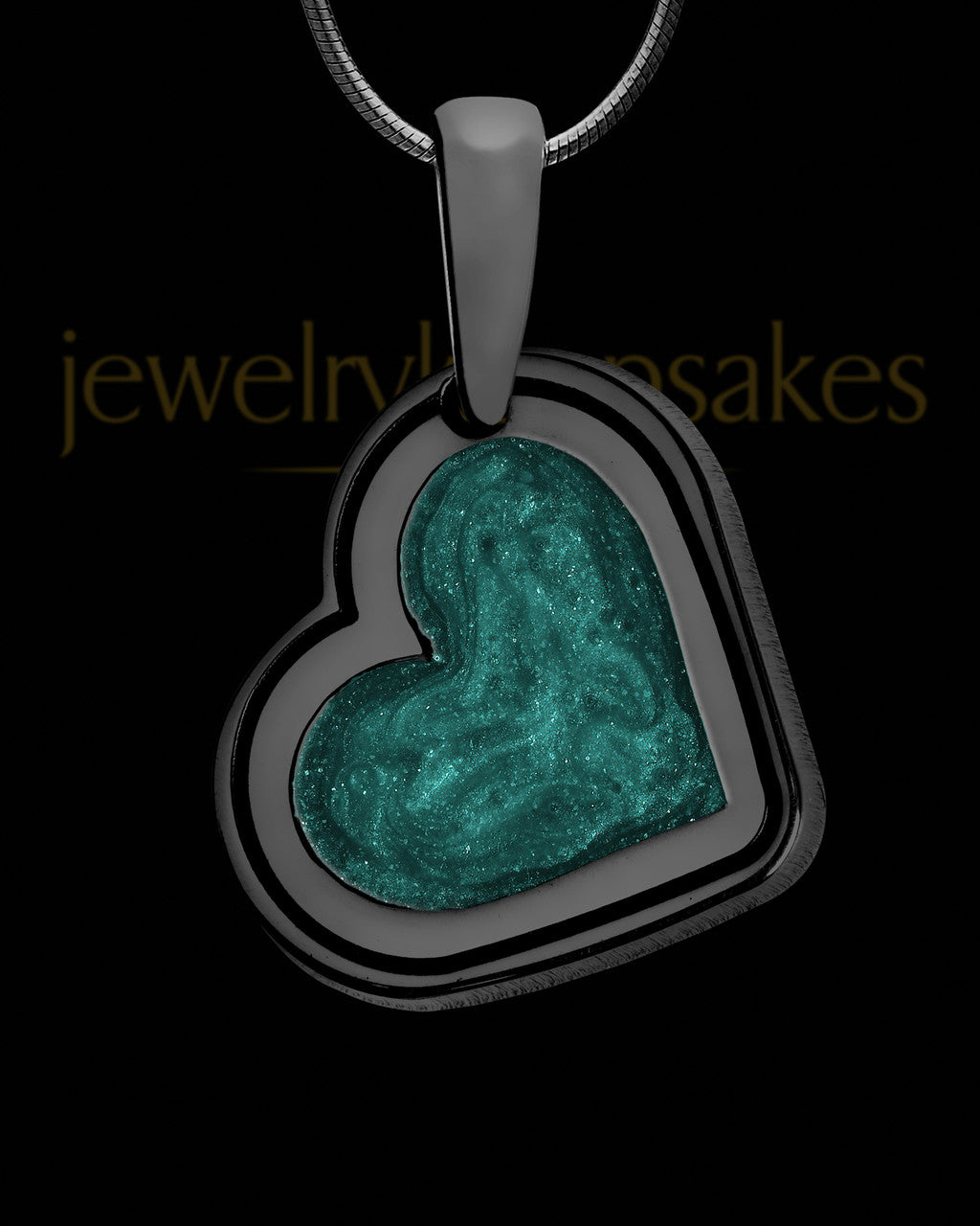 Meadowlark Side Heart Black Finish Ash Jewelry