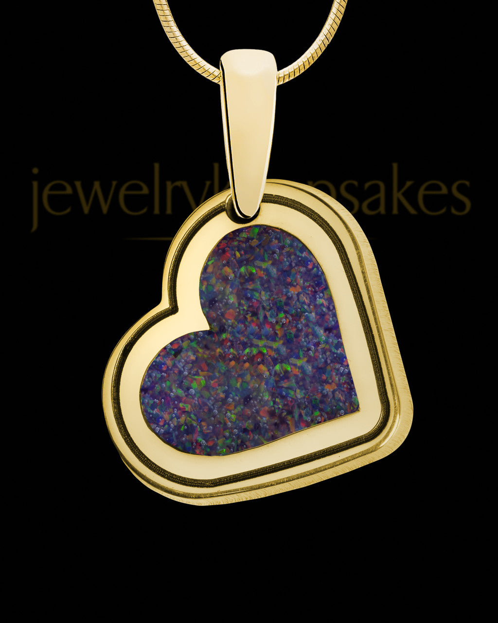 Century Hills Side Heart Gold Plated  Ash Jewelry