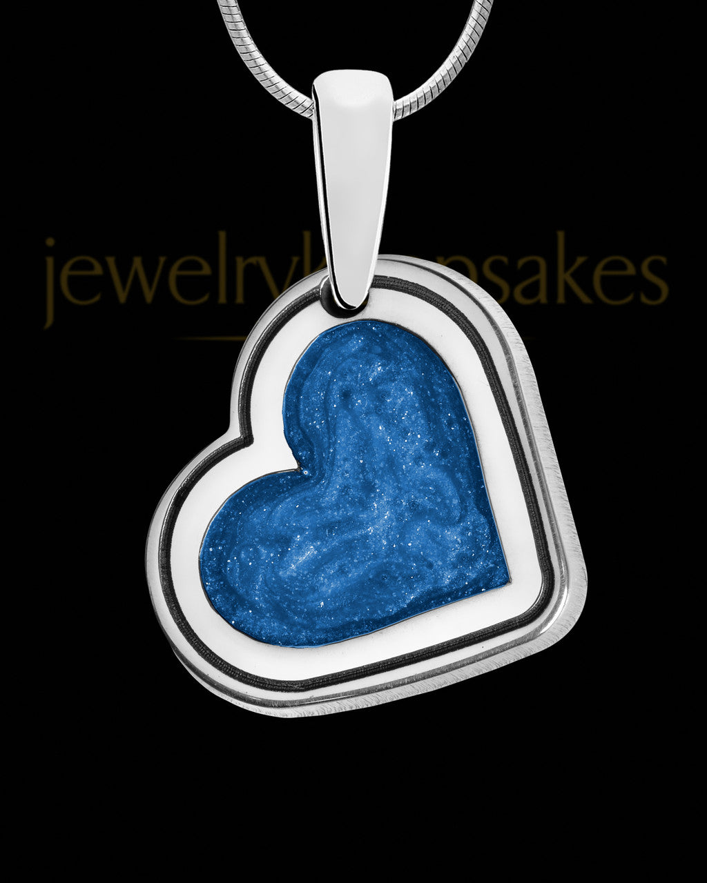 Basin Creek Side Heart Silver Ash Jewelry