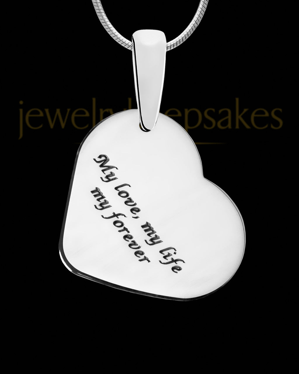 Audobon Side Heart Silver Ash Jewelry