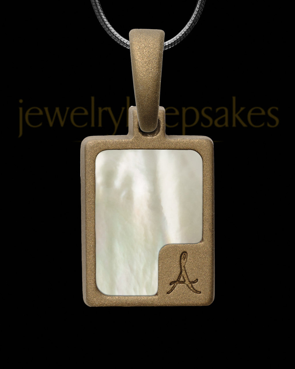 Abbey Rectangle Bronze Finish Ash Jewelry